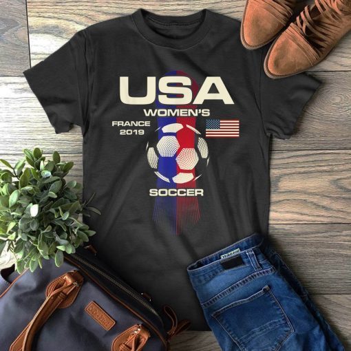 Women Soccer USA Team Tshirt France 2019 World Tournament