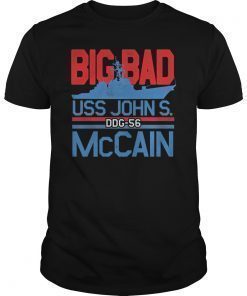 Womens DDG-56 USS John S. McCain T-Shirts
