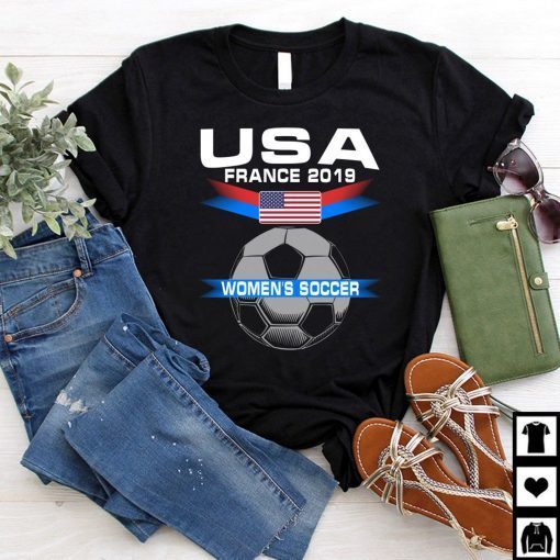 Womens USA Women's Soccer 2019 World Championship T-Shirt