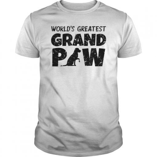 Worlds Greatest Grand Paw Labrador Retriever Shirt Grandpaw