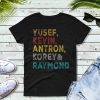Yusef, Kevin, Antron, Korey, Raymond Unisex Short Sleeve T-Shirt Movie T-shirt Central Park 5 T-Shirt