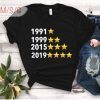 1991 1999 2015 2019 Champions National Soccer Team Shirt finally USA soccer t-shirt USWNT Unisex T-Shirt