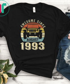 26 Years Old Shirt Funny Awesome Since August 1993 T-Shirt