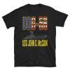 4th of July Shirt, USS John McCain T Shirt, DDG-56 Shirt, Women Kids Men Baby Toddler American Flag Shirt