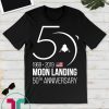 50th Anniversary Apollo 11 Moon Landing 1969 Tee Shirt, Apollo Anniversary