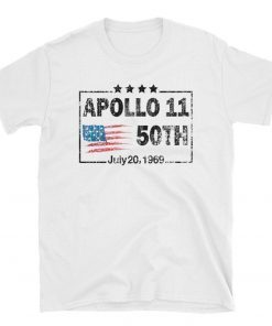 50th Anniversary Apollo 11 Moon Landing 1969 Unisex TShirt Apollo 11 Vintage Shirt Man On Moon 50 Years gift Apollo 11 50th Anniversary