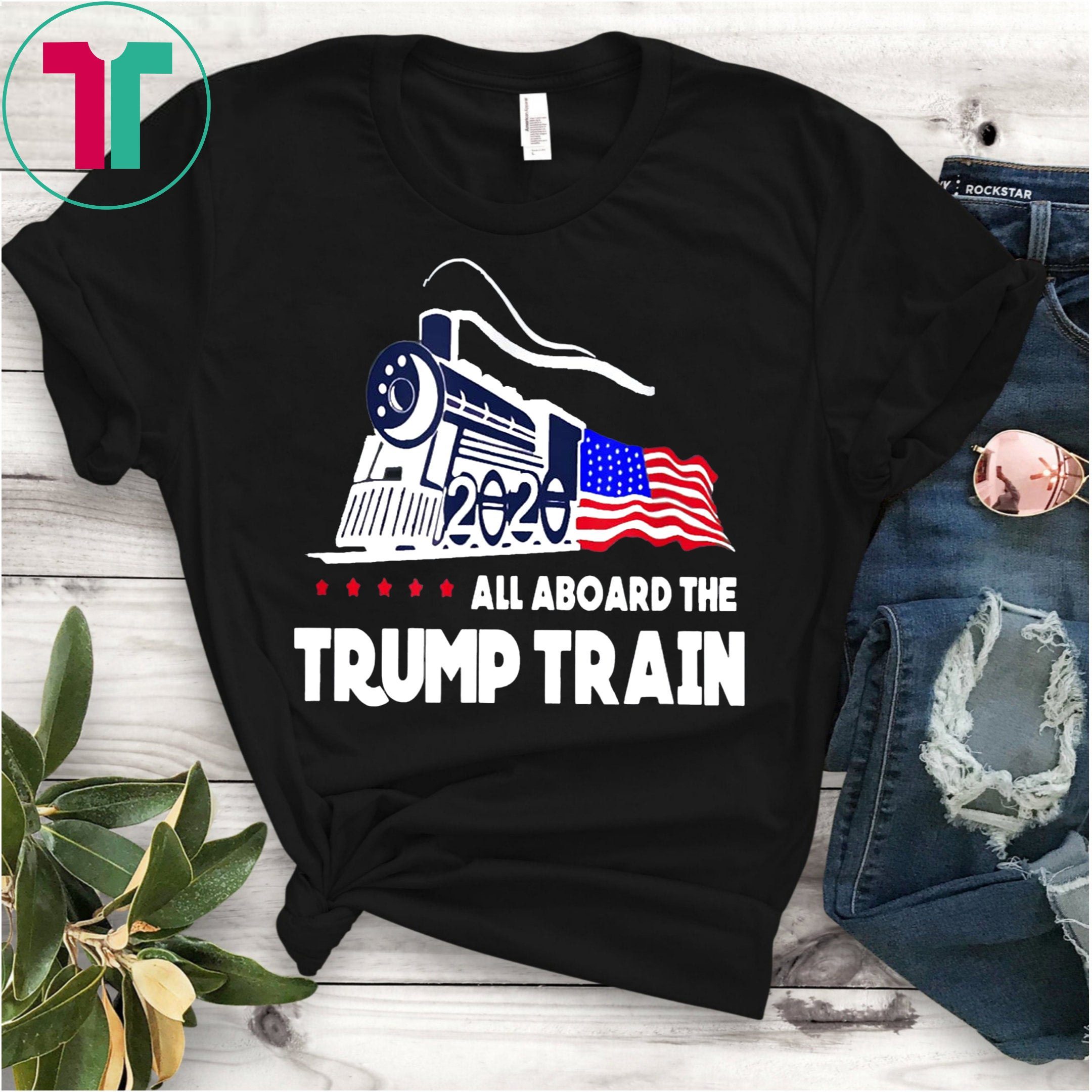 All Aboard the Trump Train 2020 Shirt - Reviewshirts Office