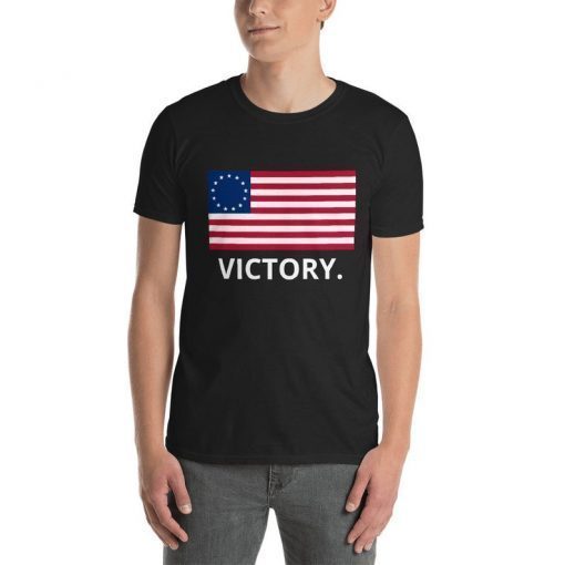 American Patriot Skull Betsy Ross Flag Revolutionary War 13 Colonies Tee Shirt