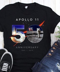 Apollo 11 50th anniversary moon landing 1969-2019 shirt