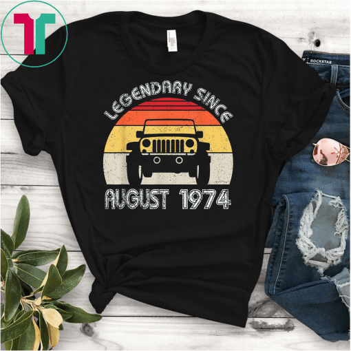 August 1974 Vintage Funny 45th Birthday Gift Shirt