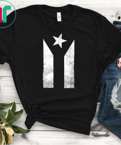 Bandera Negra Puerto Rico Boricua Top T-Shirt