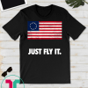 Betsy Ross 1776 Distressed Flag T-Shirt 13 Stars American Patriot Short-Sleeve Unisex Tee Shirt