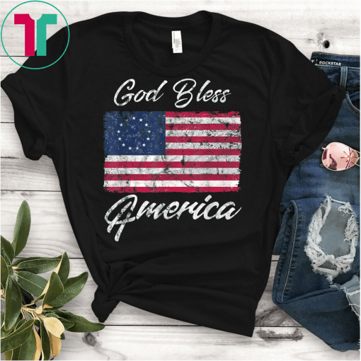 Betsy Ross American Flag Shirt Patriotic God Bless America Rush Limbaugh T-Shirt