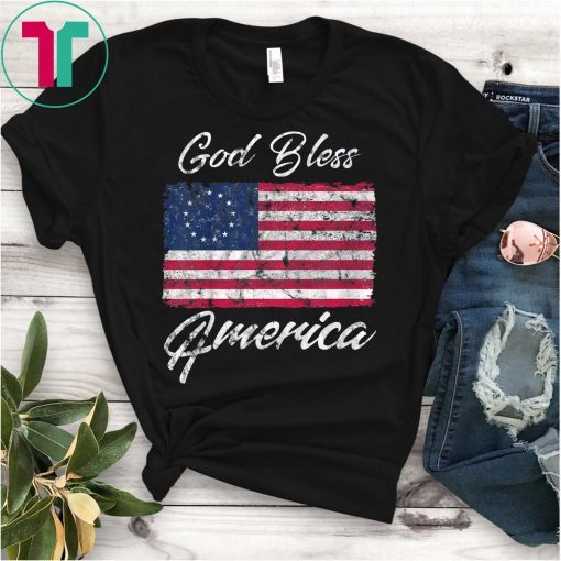 Betsy Ross American Flag Shirt Patriotic God Bless America Tee Shirt