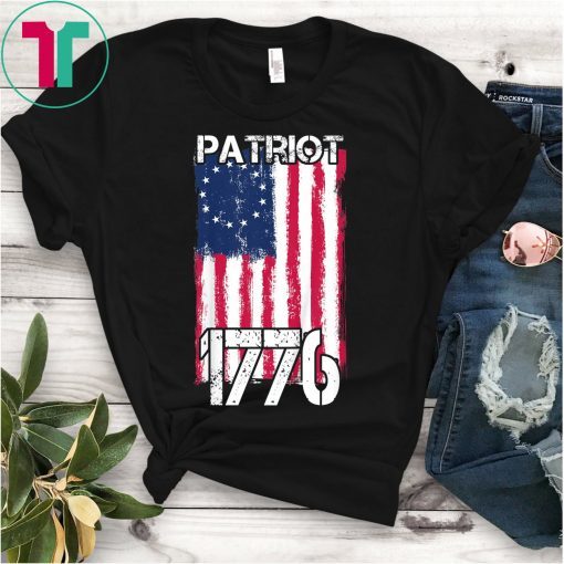 Betsy Ross American Flag Tee Shirt Patriotic 1776 Tee