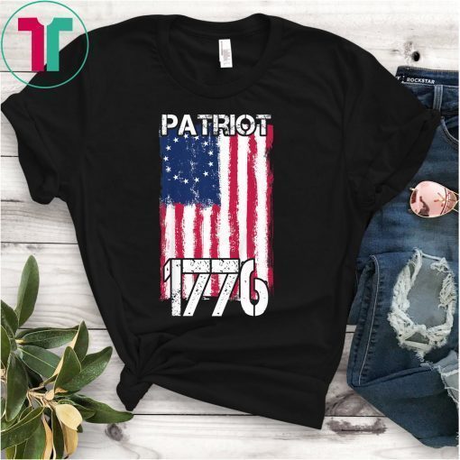 Betsy Ross American Flag T-Shirt Patriotic 1776