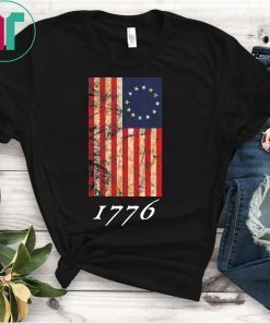 Betsy Ross Flag 1776 Vintage Revolutionary Flag T-Shirt
