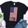 Betsy Ross Flag American USA Flag Stars and Stripes Independence day 1776 fourth of July Unisex T-Shirt