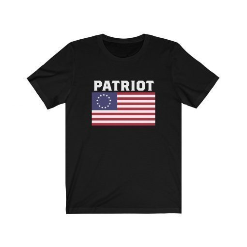 Betsy Ross Flag Patriot TShirt American Patriot 13 Original Colonies 1776 Shirts USA Flag Stars Circle Unisex Jersey Short Sleeve Tee