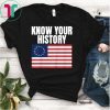 Betsy Ross Flag Shirt Know Your History Vintage American T-Shirt