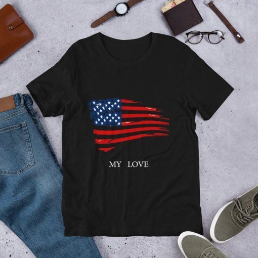 Betsy Ross Flag T Shirt Vintage Distressed American Flag T-Shirts