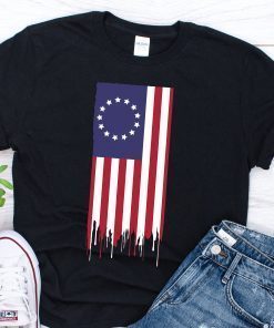 Betsy Ross Flag TShirt Unisex Betsy Ross 1776 Patriotic Tee Shirt Betsy Ross 13 Stars for Protesters Shirt