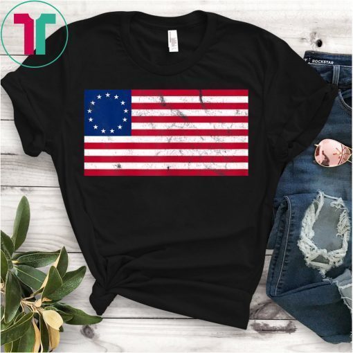 Betsy Ross Flag U.S.A. United States Of America Classic Flag Shirt