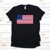 Betsy Ross Old Glory American USA Flag T-Shirt Colonial Flag Shirt 13 Colonies