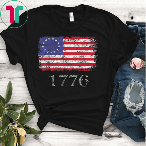 Betsy Ross Shirt 4th Of July American Flag Tshirt 1776 Retro Rush Limbaugh T-Shirt