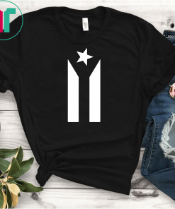 Black Boricua Flag Protest Shirt Fuerza Puerto Rico T-Shirt