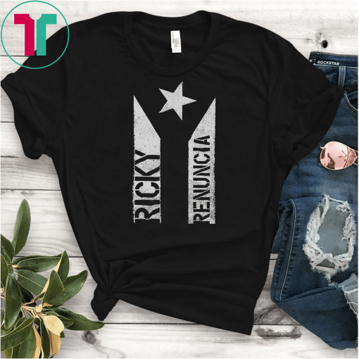 Black Puerto Rico Flag Shirt, Boricua, Resiste, Levantate Boricua, Ricky Renuncia