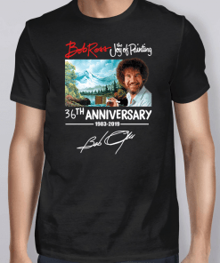 Bob Ross The Joy Of Painting 36th Anniversary 1983 2019 Shirt