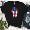 Boricua Protest Ricky Renuncia Puerto Rico Flag Raised Fist T-Shirt Black Puerto Rico Flag Shirt