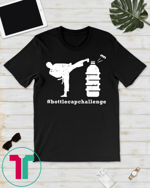 Bottle Cap Challenge Karate Funny Challenge Outfit Gift Idea T-Shirt