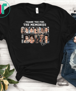 Cameron boyce thank you for the memories 1999 2019 signature shirt