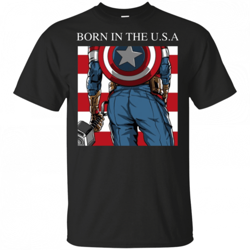 Captain America Born in The USA T-Shirt
