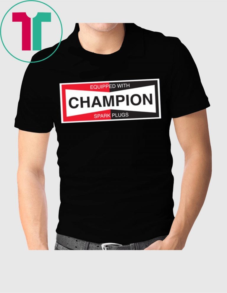 champion spark plug t shirt