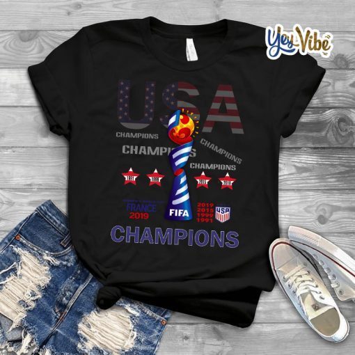 Champions USA Women’s World Cup France 2019 T Shirt