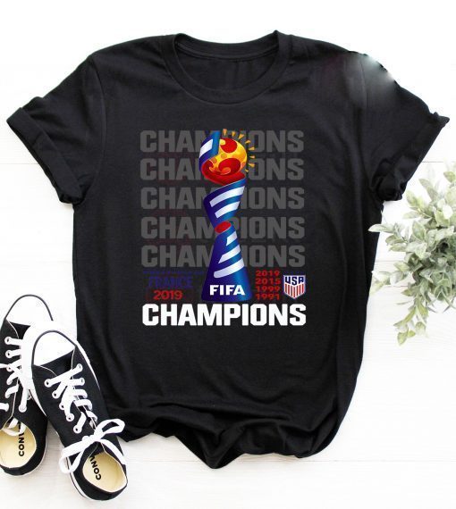 Champions USA Women’s World Cup France 2019 T-Shirt