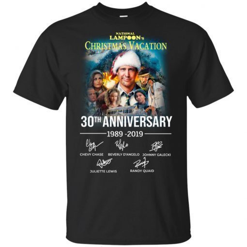 Christmas Vacation 30th Anniversary 1989 2019 Signature Gift T-Shirt