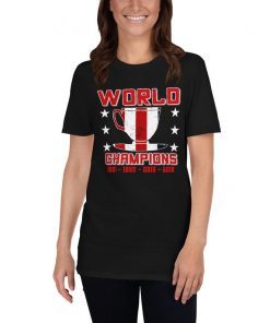 Clever World Tea Time Champions Funny USA Ladies Mens Short-Sleeve Unisex T-Shirt Tea Cup Soccer American Celebration Shirt