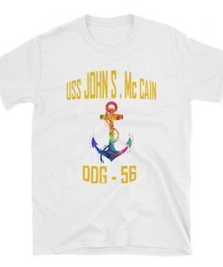 DDG-56 USS John S. McCain pride T-shirt, ddg-56 uss john s.mccain, ddg-56 uss john s.mccain shirts