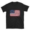 Distressed Betsy Ross Flag T-shirt , American flag, 4th of July, Betsy Ross American , Victory T Shirt