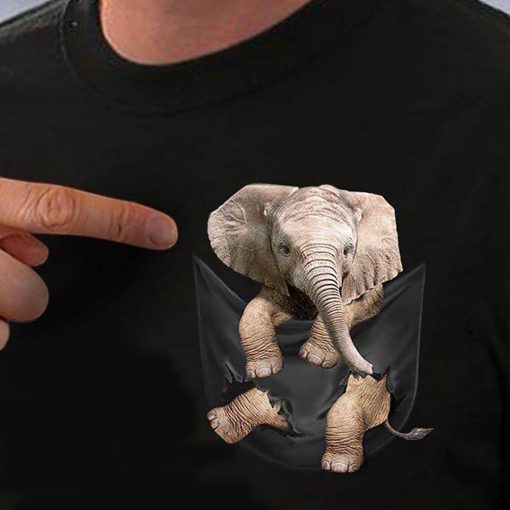 Elephant in pocket shirt