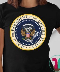 Fake Presidential Seal Charles Leazott’s Shirt
