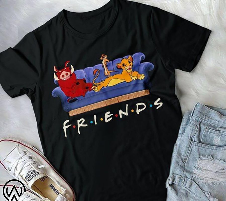 Friends tv show timon pumba simba shirt - Reviewshirts Office