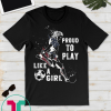 Funny USA Flag Proud to Play like a Girl T-shirt Soccer Gift