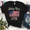 God Bless America Betsy Ross Flag 1776 Vintage T-shirt