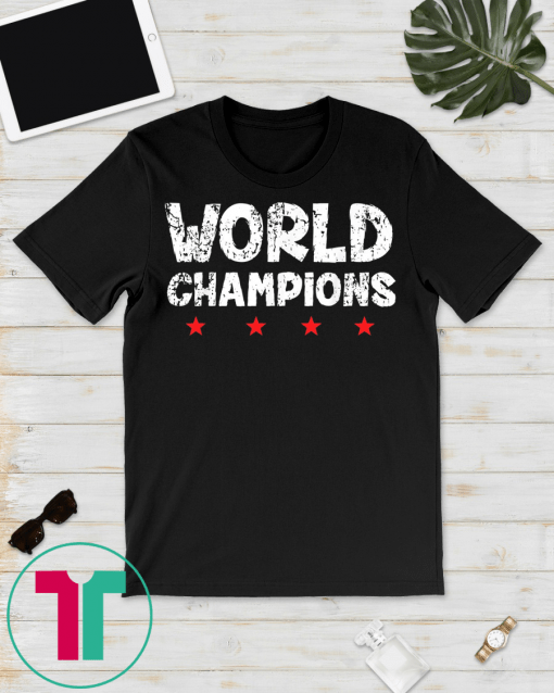 Great USA Women Soccer World Champions 2019 4 stars Gift T-Shirt