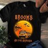 Halloween bus driver brooms are for amateurs shirt and crew neck sweatshirt